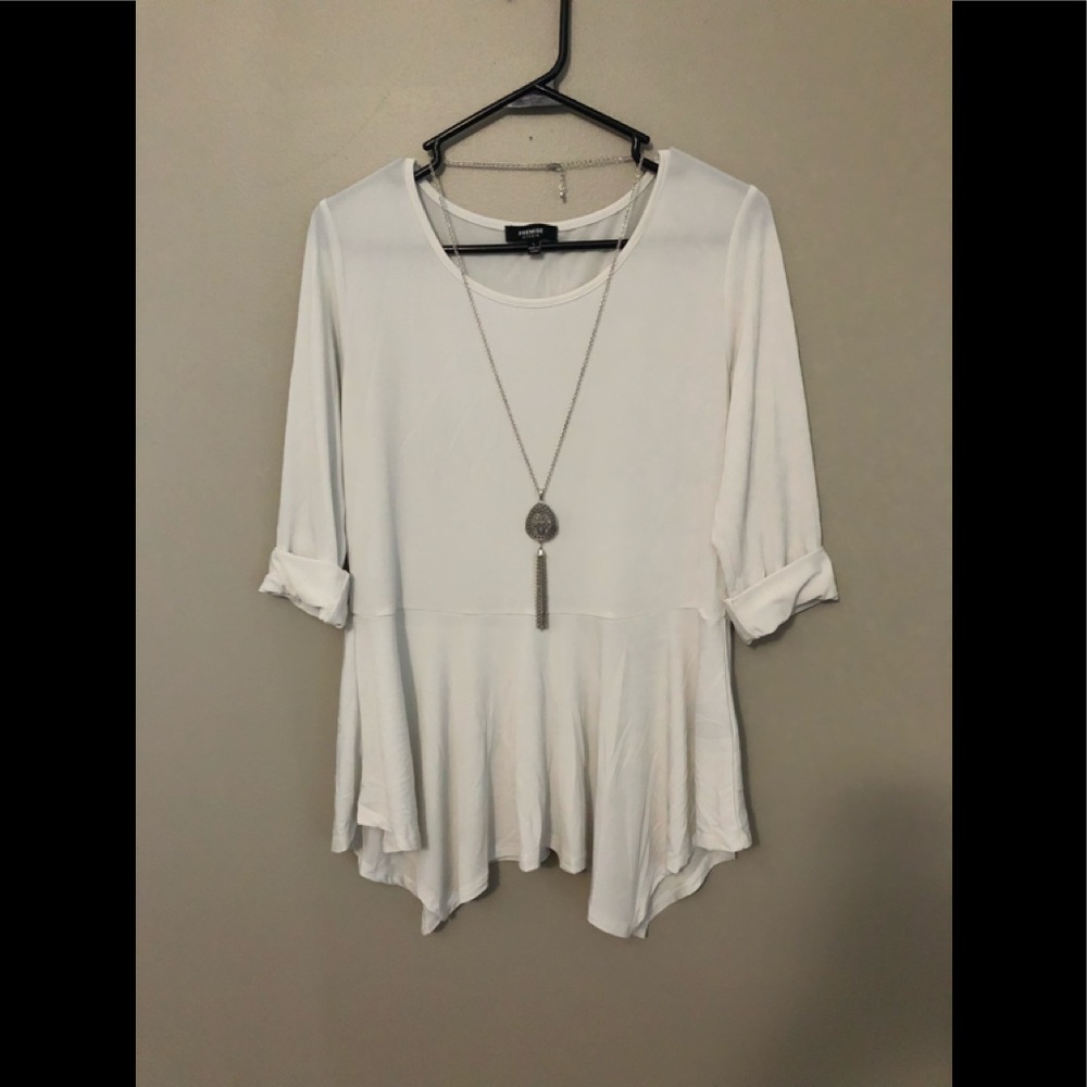 White dress top